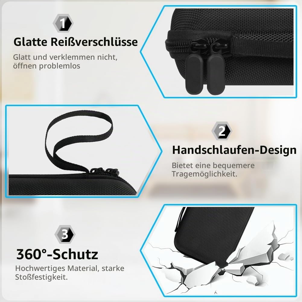 flintronic Dart Taschen Organiser, Doppelseitige Dartbox, Harte Eva Dartpfeiletui, für 12 Stahlspitz