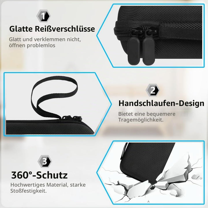 flintronic Dart Taschen Organiser, Doppelseitige Dartbox, Harte Eva Dartpfeiletui, für 12 Stahlspitz