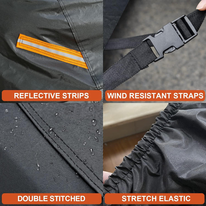 Kayme 7 Schichten Coupé Autoabdeckung Wasserdicht Atmungsaktiv, Vollgarage Autoplane für Sonne Staub