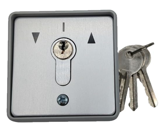 geba Kunststoff Schlüsselschalter Schlüsseltaster Aufputz + Unterputz möglich Profilhalbzylinder (ni