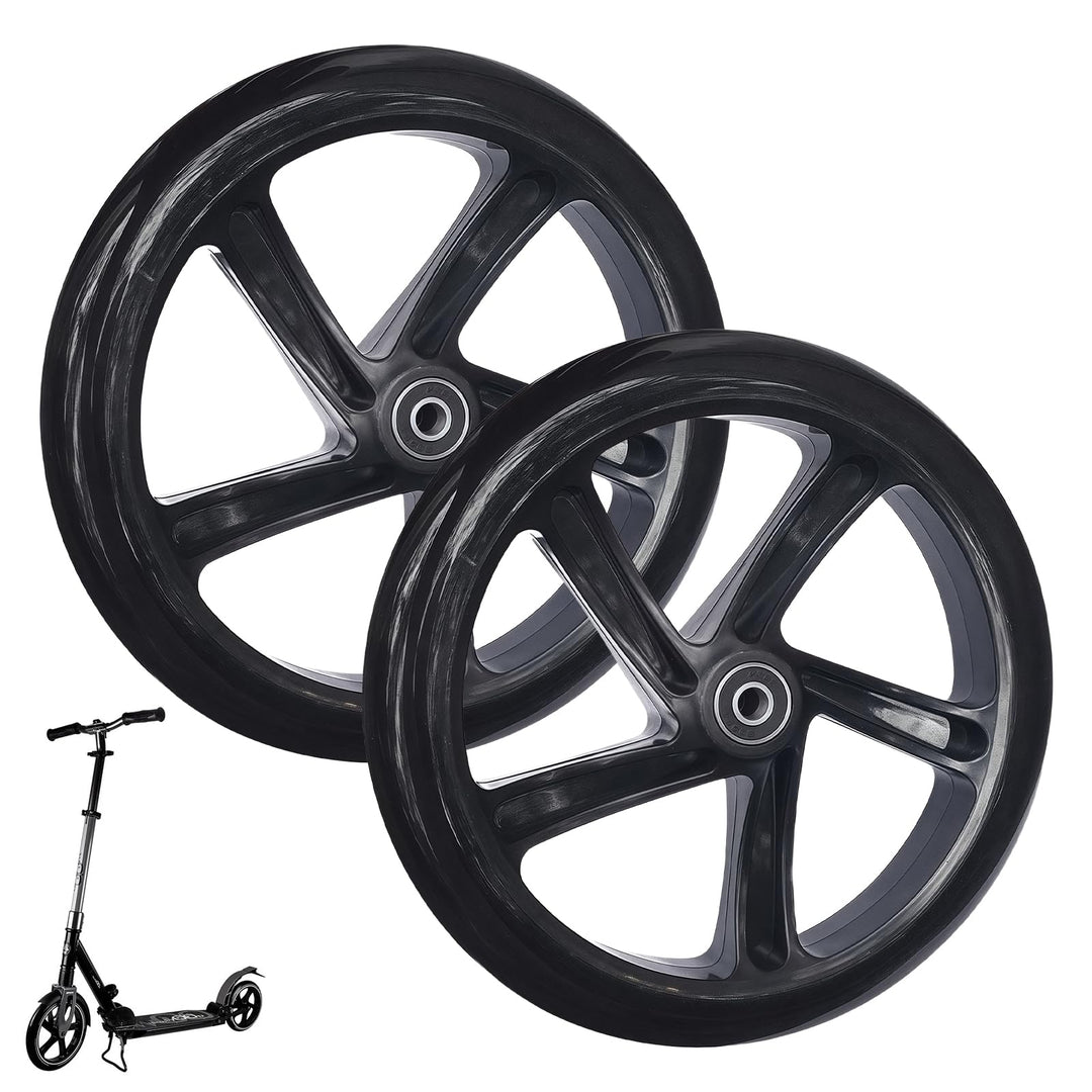 200mm Scooter Rollen: 2 Stück Scooter-Reifen Ersatzreifen ScooterRäder mit ABEC-9 Lager, City Scoote