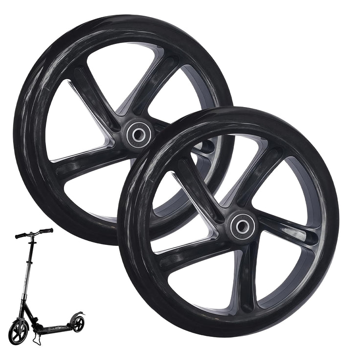 200mm Scooter Rollen: 2 Stück Scooter-Reifen Ersatzreifen ScooterRäder mit ABEC-9 Lager, City Scoote