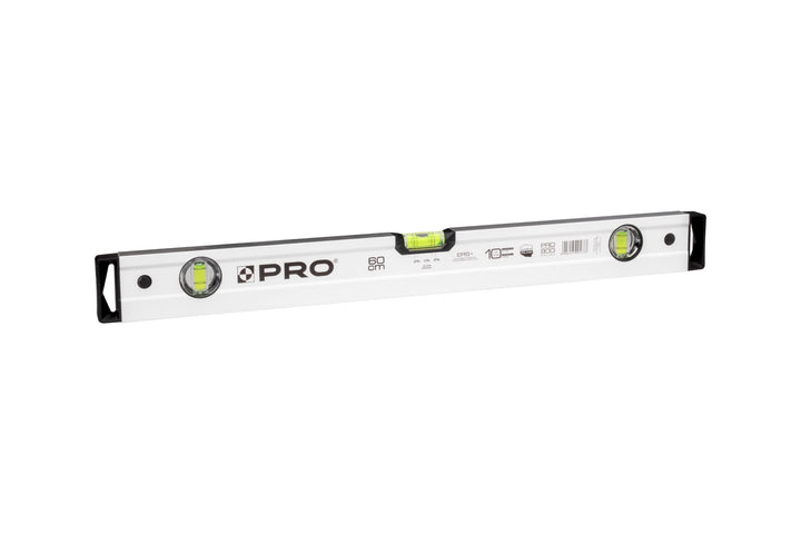 PRO800 Wasserwaage 60cm beidseitig gefräst mit Ergonomischen Profil - ERS+ (Easy Reading System) Prä