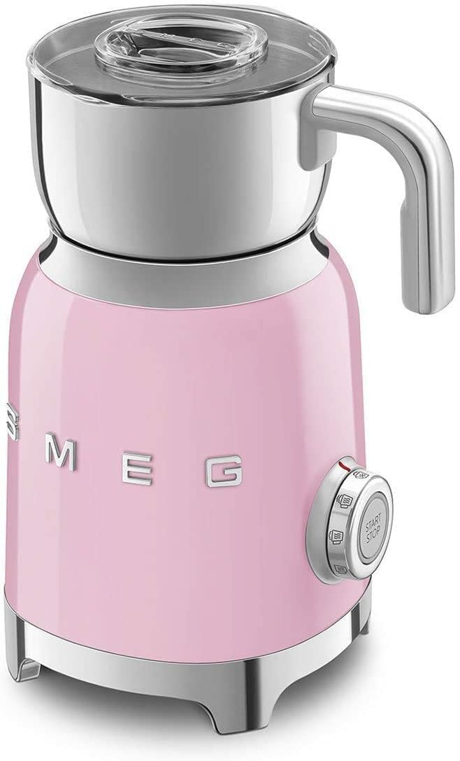 SMEG, Milchaufschäumer MFF11PKEU, mit Induktionssystem, 6 voreingestellte Programme, hochwertiges De