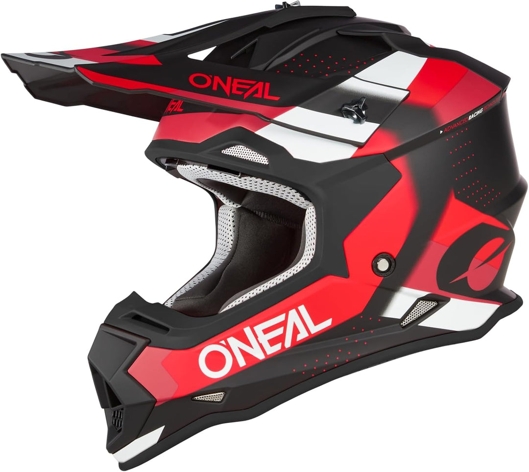 O'NEAL Unisex – Erwachsene 2srs Helmet Spyde V.23 Helm S Schwarz/Rot/Weiss, S Schwarz/Rot/Weiss