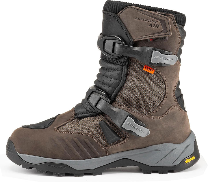 Forma Adventure Air Low Dry Motorrad Stiefel, braun, 43 Braun 43 EU, Braun 43 EU