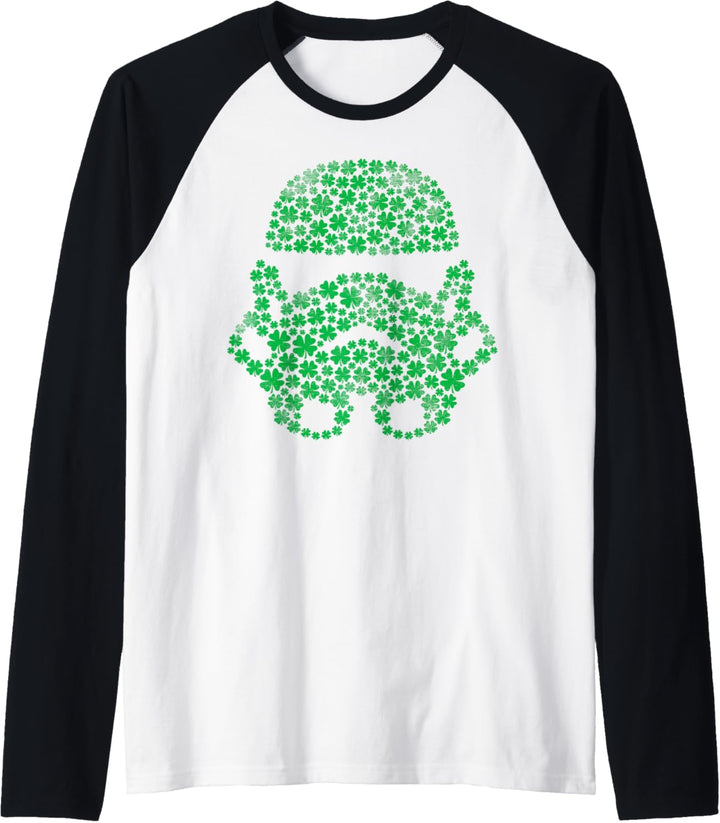 Star Wars Storm Trooper Shamrock Fill In Raglan