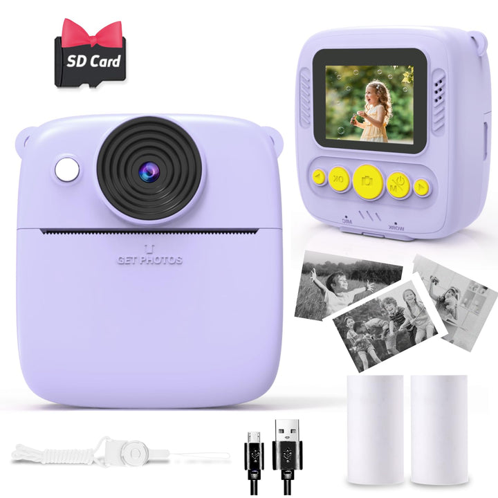 Kinderkamera mit Sofortfunktion – 8-facher Digitalzoom 2,0 Zoll (5,0 cm) Display, Digitalkamera für