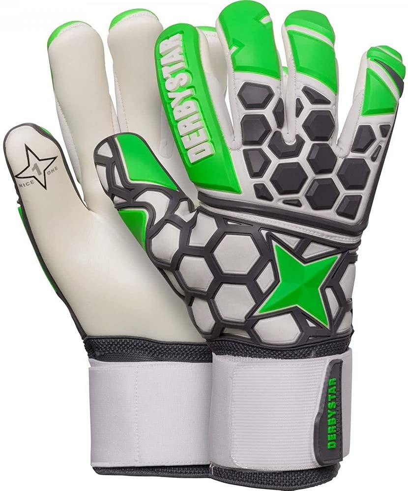 Derbystar Aps Hexagrip Pro Ii Handschuhe Unisex 12 gruen grau weiss, 12 gruen grau weiss
