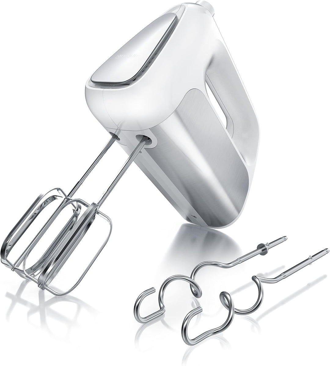 Arendo - Elektrischer Handmixer Handrührer 500 W - inkl. 2 Rührbesen und 2 Knethaken aus Edelstahl –