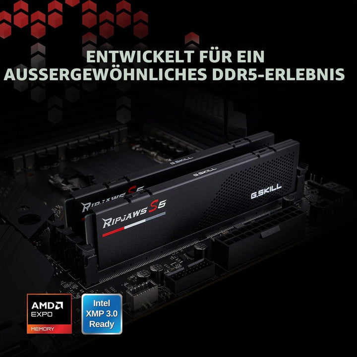 G.Skill RipJaws S5 Series (Intel XMP) 32GB (2 x 16GB) 288-pin SDRAM DDR5 6000 CL36-36-36-96 1,35V Du