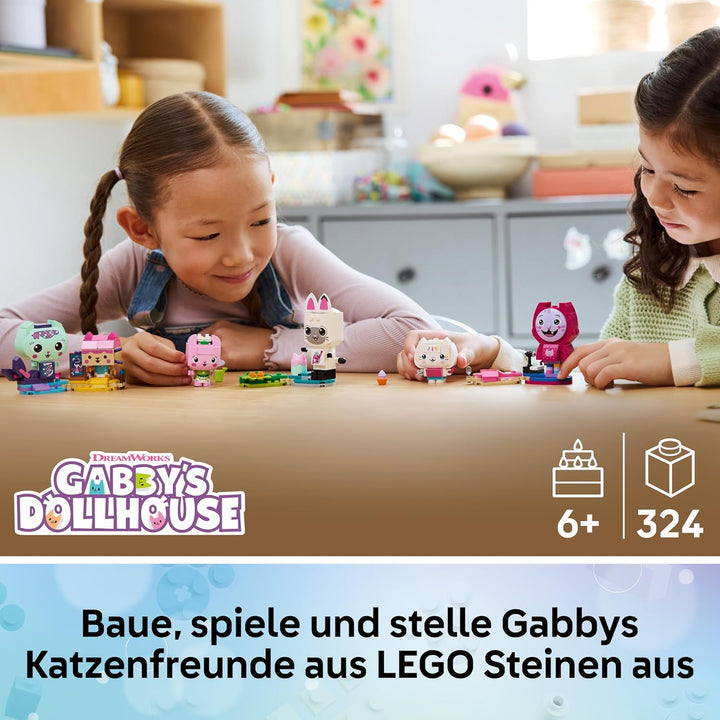 LEGO Gabbys Puppenhaus Gabbys Katzenfreunde - Spielzeug mit 6 Tierfiguren inkl. Meerkätzchen und Kit