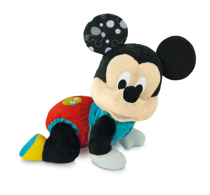 Clementoni Disney Baby Mickey Katze mit Mir - Plüschtier Disney Italienisch sprechend, Lieder und Ki