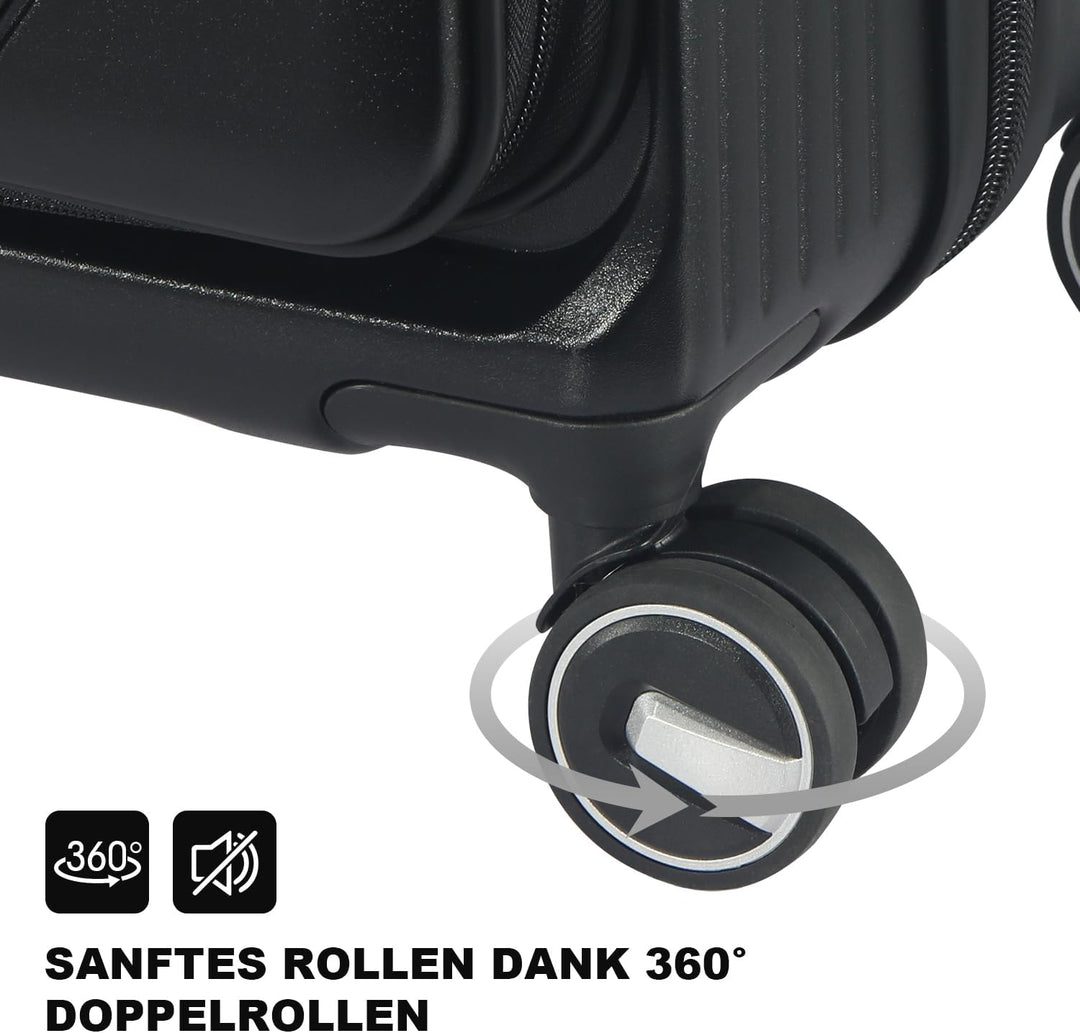 Erweiterbares Hartschalenkoffer Set, mit deutschem Polycarbonat hergestellt, 3-teilig, Spezielles Fr