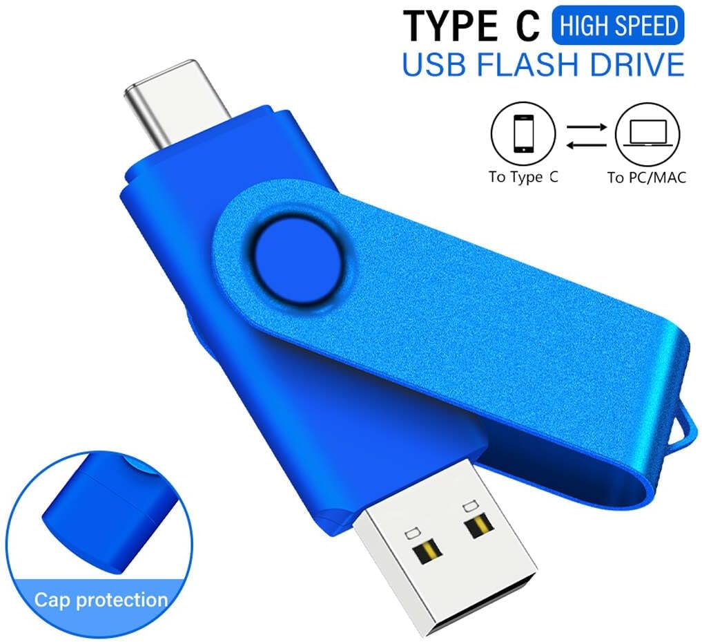USB C Flash Drive 128GB 1 Stück, OTG USB C Pen Drive, USB 3.0 und USB C Flash Drive, Typ C Speichers