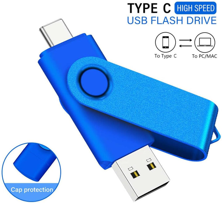 USB C Flash Drive 128GB 1 Stück, OTG USB C Pen Drive, USB 3.0 und USB C Flash Drive, Typ C Speichers