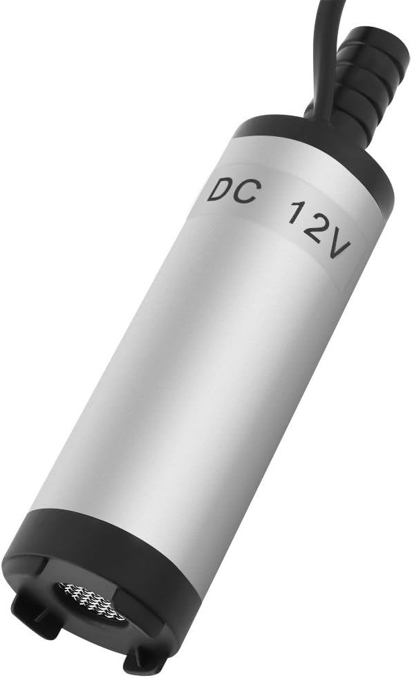 Edelstahl-Wasserpumpe, 12 V, 3,8 cm, 8500 U/m, elektrische Dieselpumpe, Tauchpumpe für Wasser-Kerosi