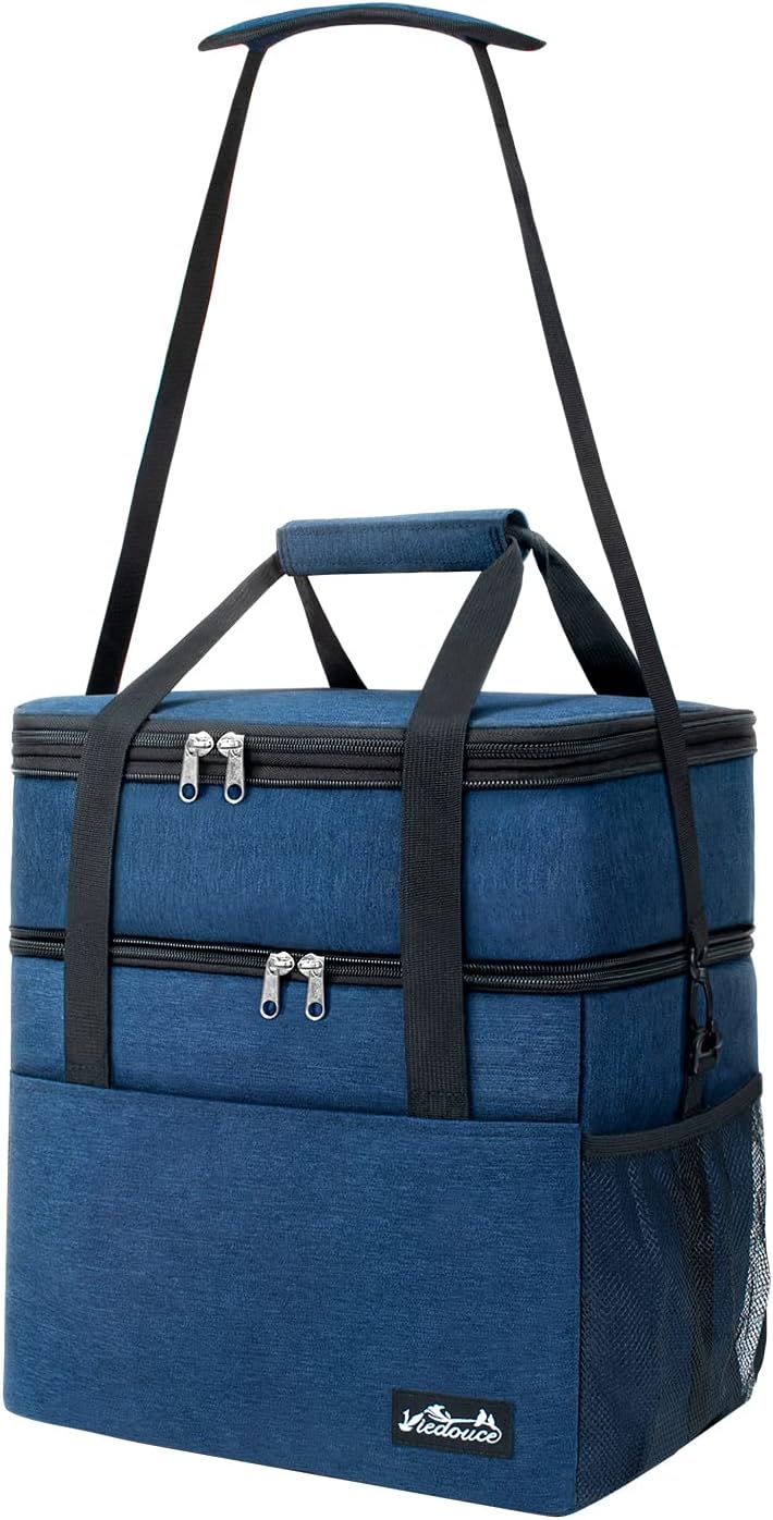 Viedouce Kühltasche 21L, Erweiterbar Isolierte Picknicktasche für Männer Frauen, Doppelte Fächer Was