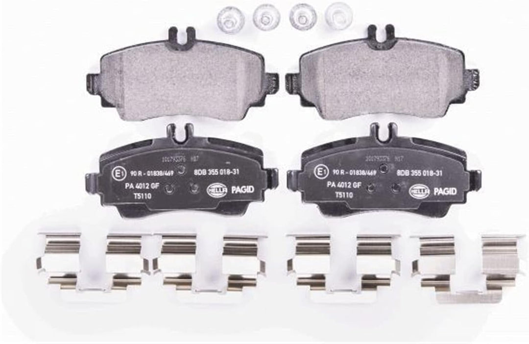 HELLA PAGID 8DB 355 018-311 Bremsbelagsatz - T5110 - Dicke/Stärke: 16.5mm - Bremssystem: Lucas - für