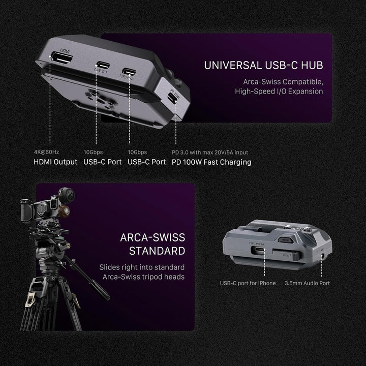 Tilta Khronos Ultimate Kit für iPhone 16 Pro | Inklusive Schutzhülle, Kühlventilator, Focus PD-Griff
