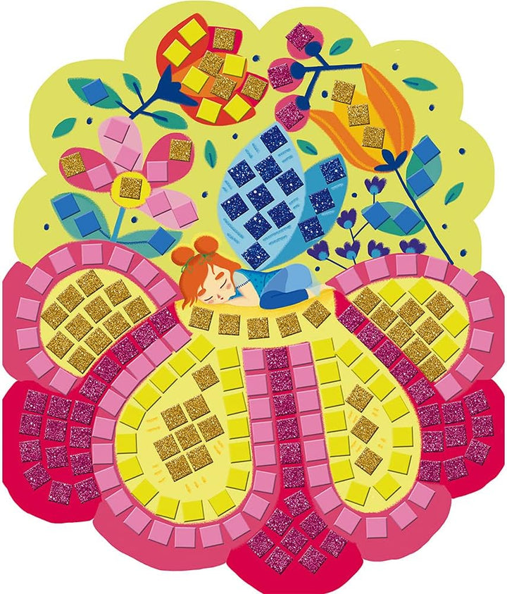Janod - Fairies Foam Mosaics Box - Les Ateliers du Calme - Kreatives Freizeitkit für Kinder - Feinmo