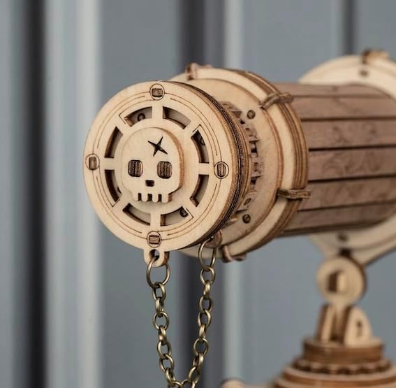 Robotime Rokr Astronomische Lünette Holz-Teleskop Monokular DIY-Geschenk für Erwachsene und ältere K