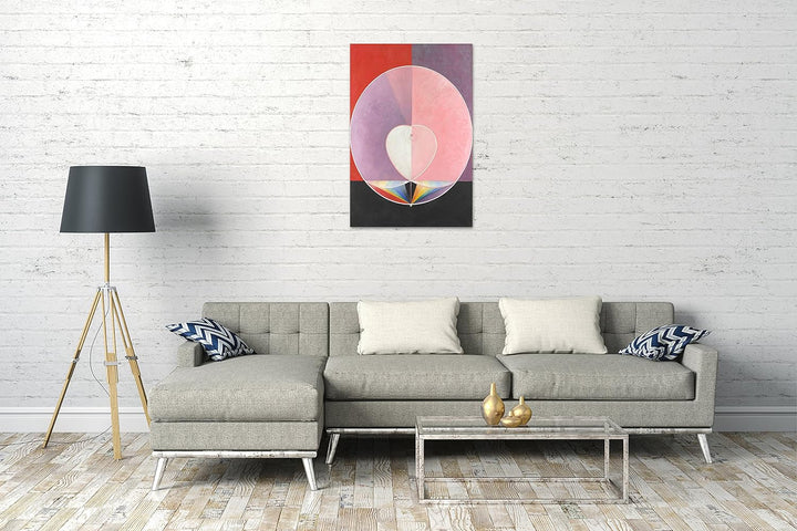 Printed Paintings Leinwand (40x60cm): Hilma af Klint - Doves, Nr. 2 40x60 cm, 40x60 cm