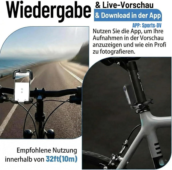 Mini Kamera 1080P Bodycam Action Cam mit Magnetclip &amp; 360° Drehclip, Tragbare Mini Action Cam Wasser
