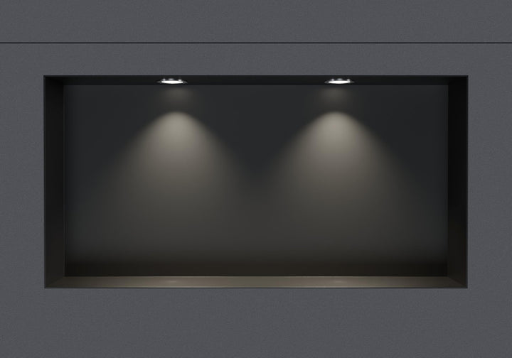 Bernstein® Wandnische aus Edelstahl NT306010X randlos mit LED-Beleuchtung– 30 x 60 x 10 cm – Duschab