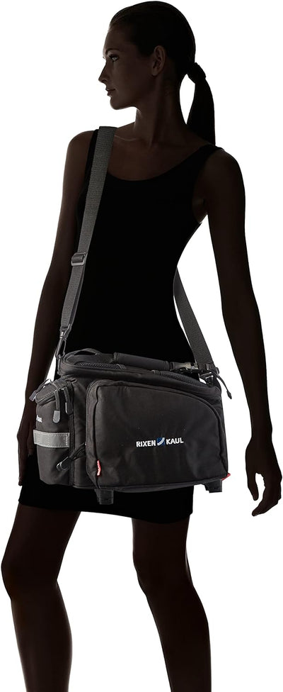 KLICKfix 0267RB Farradtasche Rackpack 2 Plus für Rackt Gepäckträgertasche, Schwarz, 35 x 30 x 23 cm,