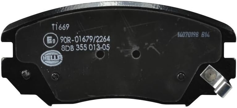 HELLA PAGID 8DB 355 013-051 Bremsbelagsatz - T1669 - Dicke/Stärke: 19.1mm - Bremssystem: Mando - mit