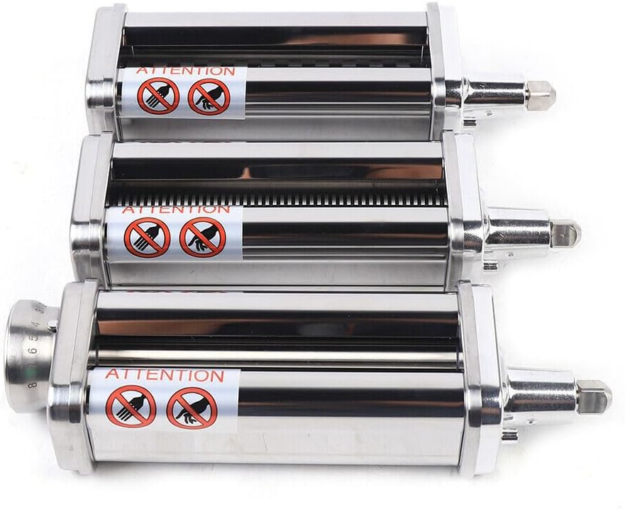 Nudelblatt Roller & Cutter Edelstahl Nudelzubehör Nudelmaschine-Aufsatz für Standmixer multifunktion