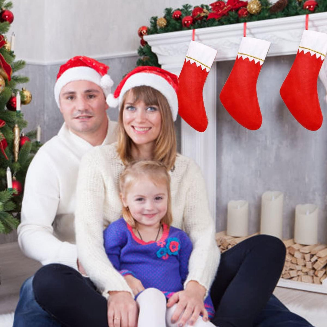 Nikolausstrumpf,Nikolausstiefel,10 Stück Nikolausstiefel Zum Befüllen,36 x 23 cm ,Grosser Weihnachts