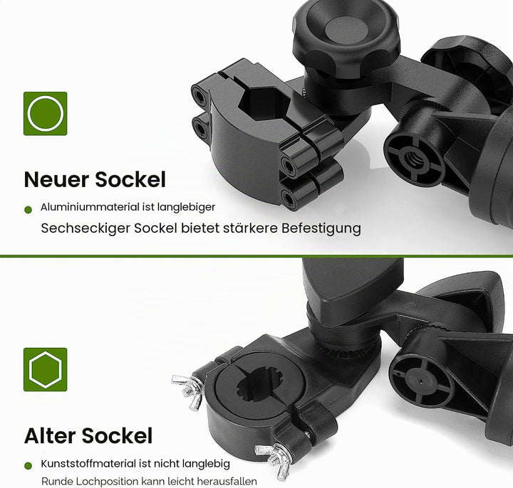 10L0L Strapazierfähiger Golf-Regenschirmhalter, einzigartiger sechseckiger Aluminiumsockel, resisten