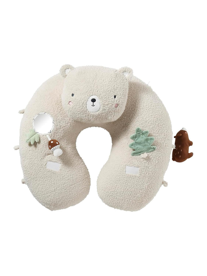 VERTBAUDET Baby Activity-Kissen wollweiss/grüner wald, wollweiss/grüner wald