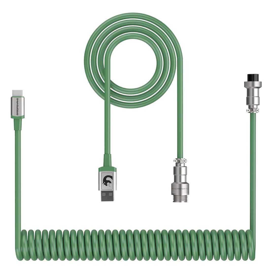 XINMENG X MAMBASNAKE C01 Spiral-Tastaturkabel, Typ-C auf USB-A HyperSpeed-Leitung mit 8KHz-Rücklaufr