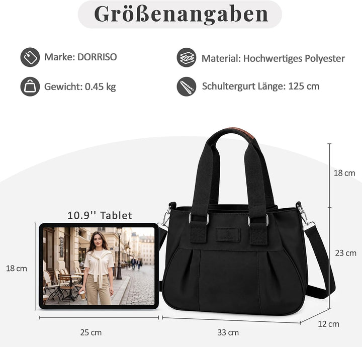 Umhängetasche Damen Handtasche Reise Schultertasche Leicht Umhängetaschen Arbeit Täglich Urlaub Casu