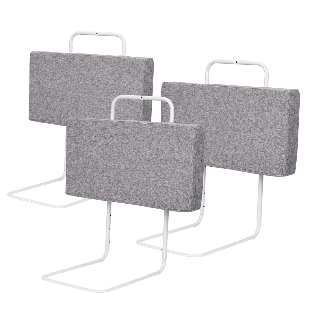 SWANEW 3X Bettgitter für Kinder 60 * 28cm, Baby Bettschutzgitter 5-Loch Höhenverstellbar, Weich Raus