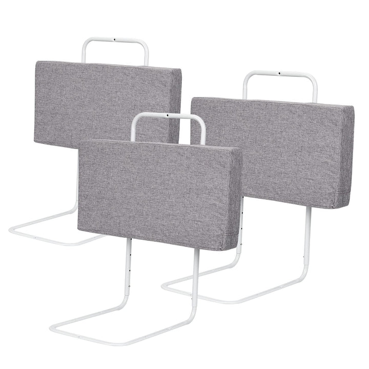 SWANEW 3X Bettgitter für Kinder 60 * 28cm, Baby Bettschutzgitter 5-Loch Höhenverstellbar, Weich Raus