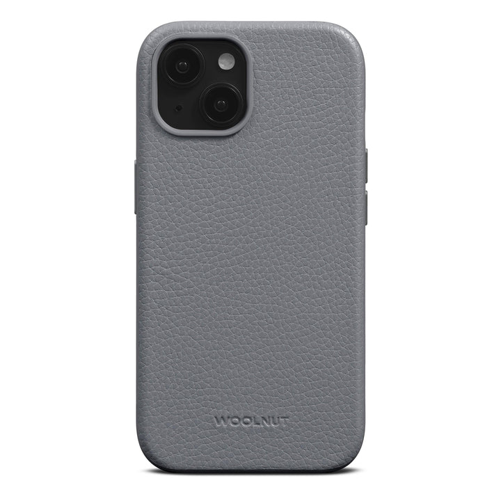 Woolnut Leder Hülle Case für iPhone 15 - Grau iPhone 15 Grau, iPhone 15 Grau