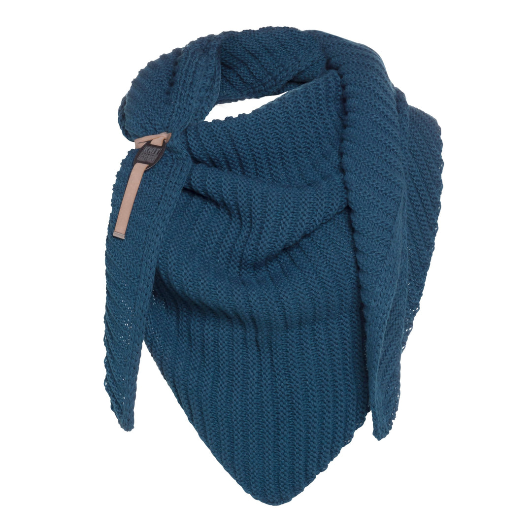 KNIT FACTORY - Demy Dreiecksschal - Damen Strickschal mit Wolle - Winterschal - Herbst &amp; Winter Esse