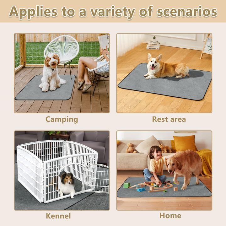 70*100CM Waschbare Hunde-PIPI-Pads – Schützen Sie Böden, Betten und Sofas mit auslaufsicheren, wiede