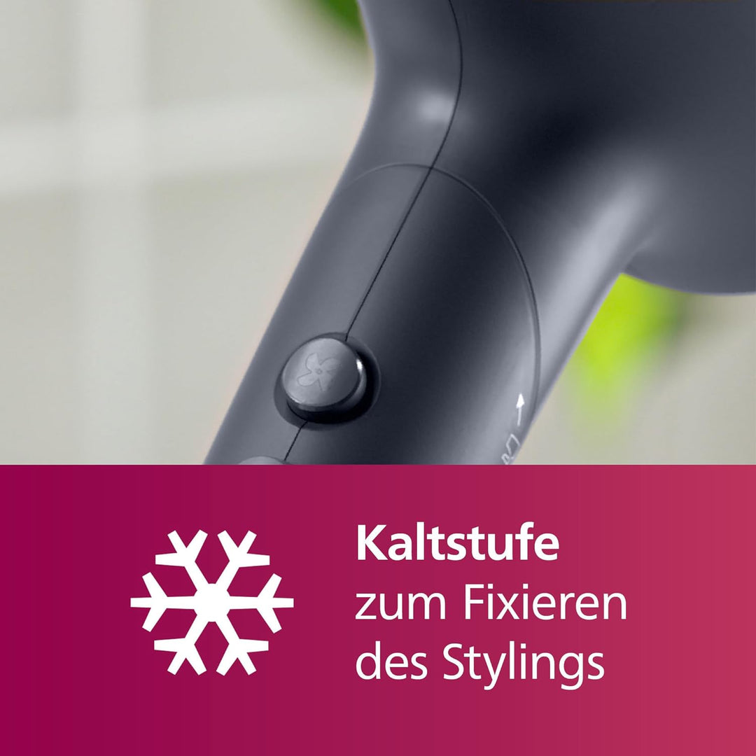 Philips 5000 Series Haartrockner – Föhn mit ThermoShield Technologie, Volumendiffusor und 9 mm und 1