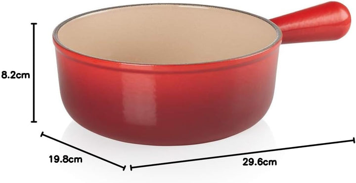 Le Creuset Caquelon aus Gusseisen, 20 cm, 1,9 Liter, Kirschrot, 20007200602460 Kirschrot 20 cm, Kirs