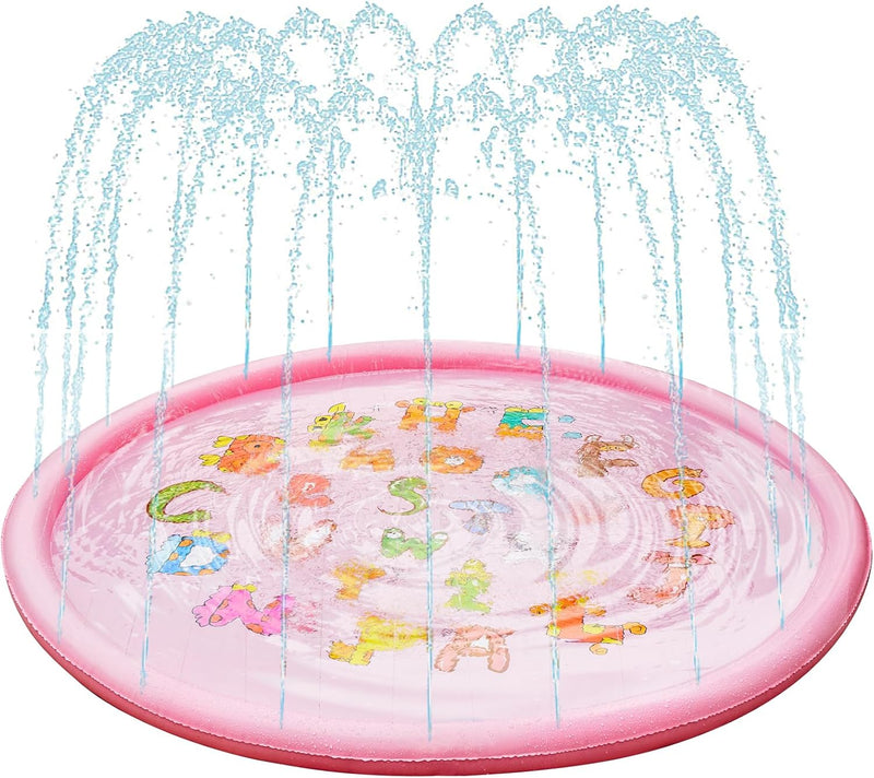 Anpro 172cm/68 Splash Pad, Sprinkler Wasser Spielmatte, Sommer Garten Wasserspielzeug für Baby, Kind