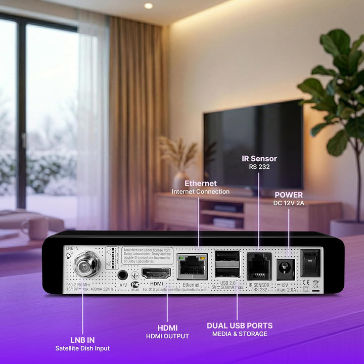 VU+ Zero DVB-S2 Linux Satellitenreceiver (Full HD, 1080p) schwarz, schwarz