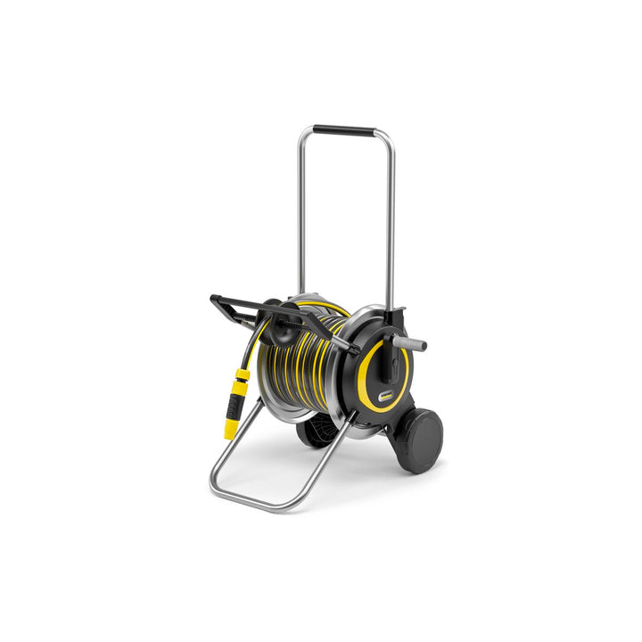 Kärcher Schlauchwagen HT 5.20 M Set, beweglich mit extra breitem Standfuss, robuste Metallschlauchtr