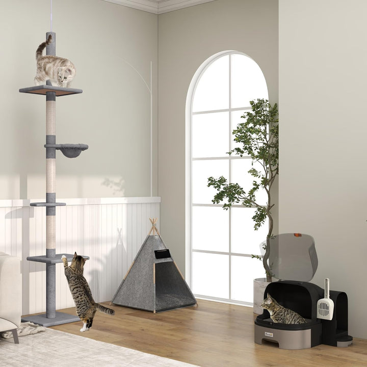 PawHut Haustierzelt Katzenhaus Hundezelt Katzenbett Katzenzelt mit weichem Kissen Plüsch Filz maschi