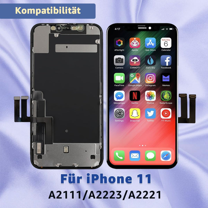 Yodoit Display für iPhone 11 LCD Bildschirm Ersatz 6,1 Zoll 3D Touch Digitizer Montage Glas Touchscr