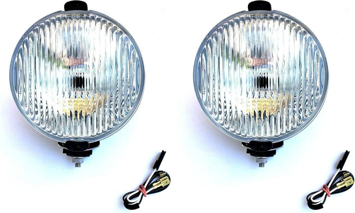 2x H3 Nebelscheinwerfer Halogen 12V 24V Nebellicht Rund Ø152 mit Glühbirnen 12V